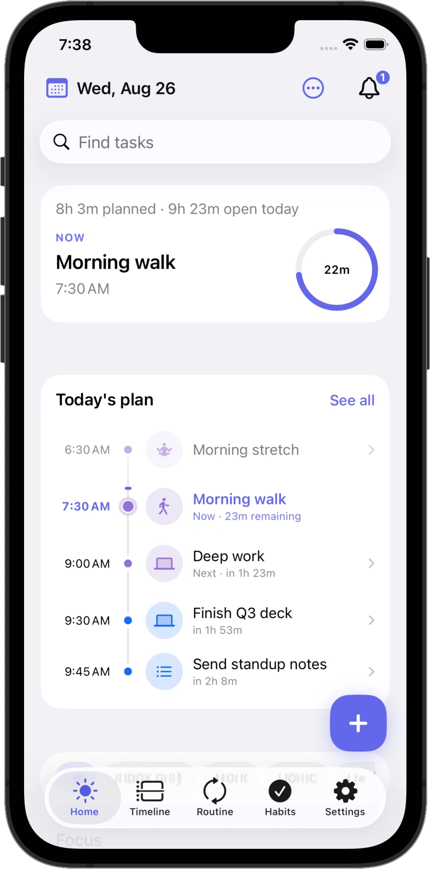 DayNorth Home — Focus, weekly review, and today’s plan